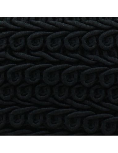 Chanel-Stil Zierband - Schwarz