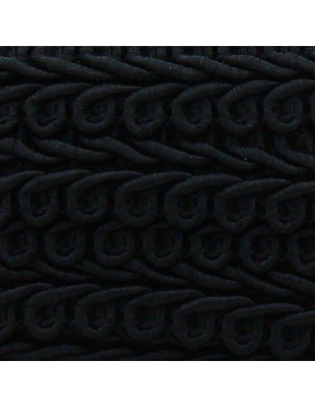 Chanel-Stil Zierband - Schwarz