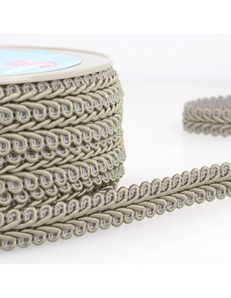 Chanel-Stil Zierband - Mittelgrau