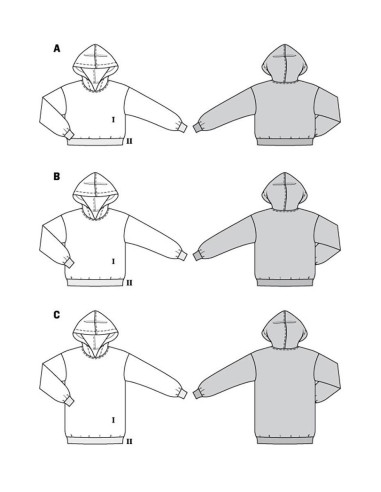 Sweatshirt-Schnittmuster - Burda 5979