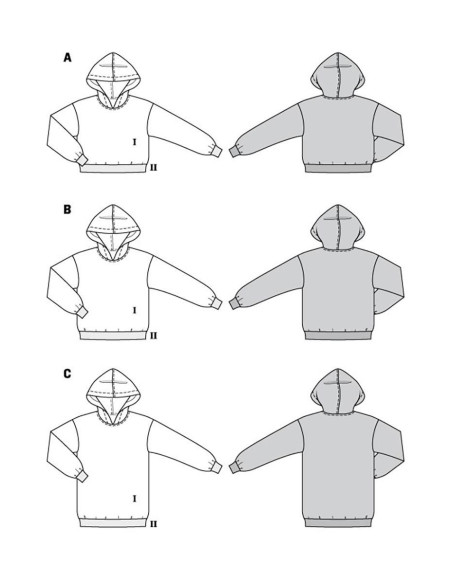 Sweatshirt-Schnittmuster - Burda 5979