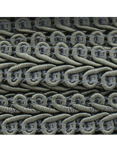 Chanel-Stil Zierband - Mittelgrau
