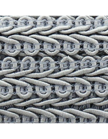 Chanel-Stil Zierband - Perlgrau