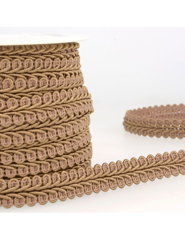 Chanel-Stil Zierband - Hellbraun