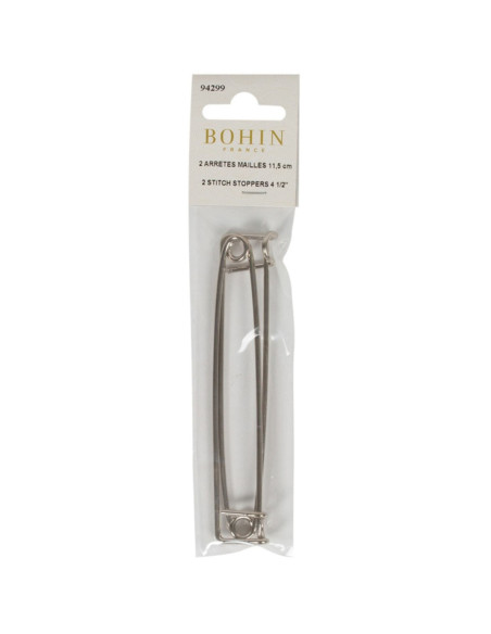 Satz von 2 Maschenstoppern für Stricken 11 cm