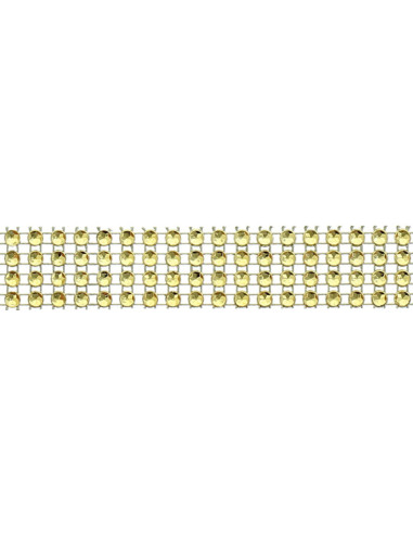 Strassband 20 mm Gold