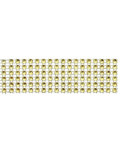 Strassborte 30 mm gold
