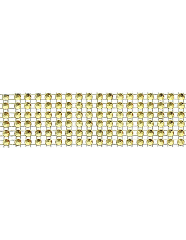 Strassborte 30 mm gold