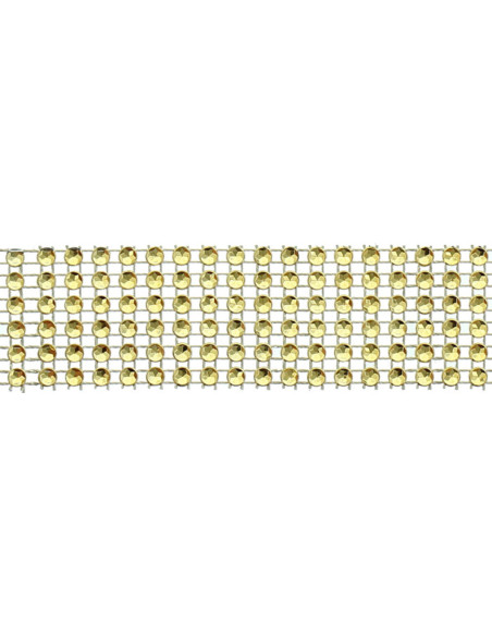 Strassborte 30 mm gold
