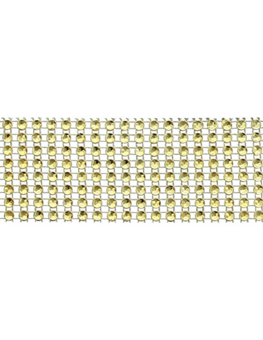 Strassband 40 mm gold