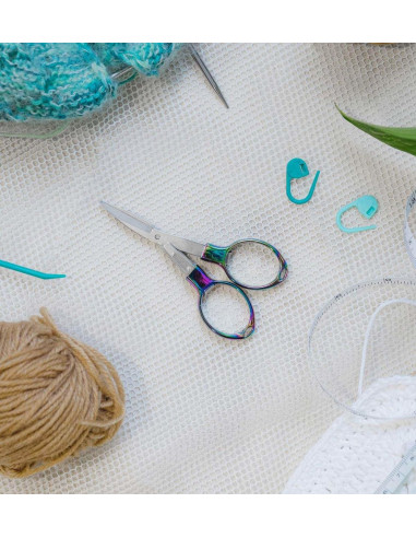 Regenbogen Klappschere Mindful KnitPro