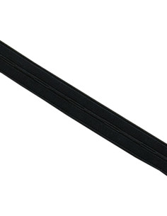 Knopfloch-Gummiband Nylon - Schwarz