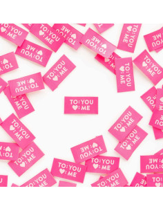 Satz von 8 gewebten Etiketten - To You Love Me
