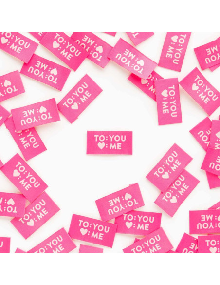Satz von 8 gewebten Etiketten - To You Love Me