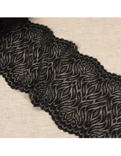 Elastische Spitzenflamme - Schwarz