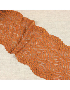 Elastische Spitze Flamme - Haselnuss