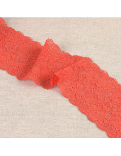 Elastische Spitze mit zarten Blumen - Bengale