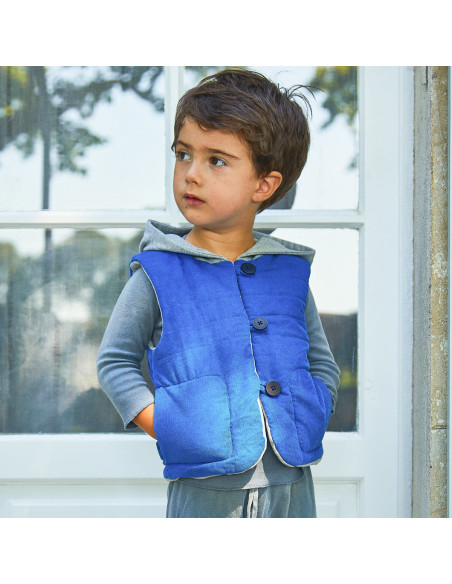 Ärmelloses Weste-Schnittmuster Unisex Vienne Kids - Ikatee