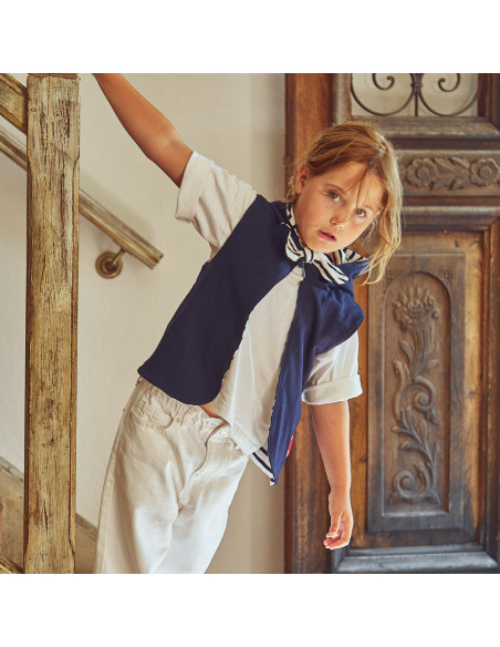 Ärmelloses Weste-Schnittmuster Unisex Vienne Kids - Ikatee