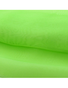 Organza-Stoff - Zitronengrün