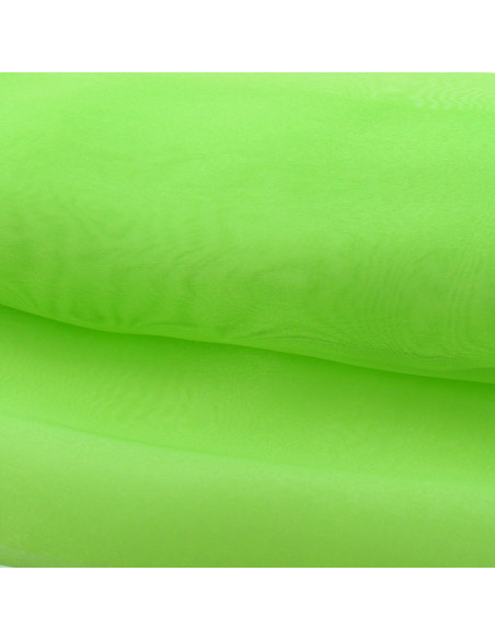Organza-Stoff - Zitronengrün