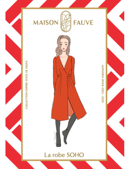 Soho-Kleidmuster - Maison Fauve