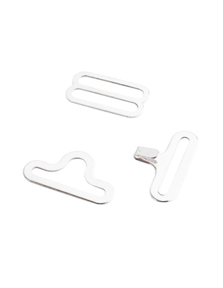 Set mit 20 Fliegenklammern - Weiß