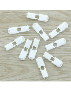 Faltbarer Kordelstopper - Weiß