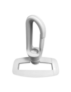 Kunststoffkarabiner - Weiß 40 mm