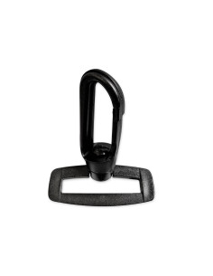 Kunststoffkarabiner - Schwarz 20 mm