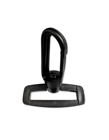 Kunststoffkarabiner - Schwarz 25 mm