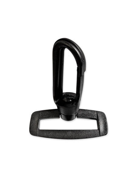 Kunststoffkarabiner - Schwarz 30 mm