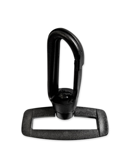 Kunststoffkarabiner - Schwarz 40 mm