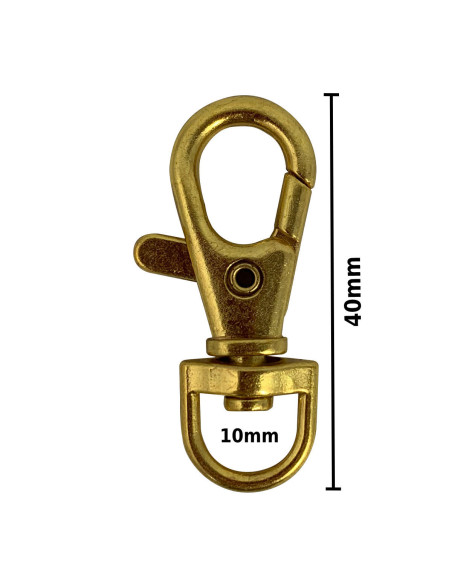Metallkarabiner - Gold 40 x 10 mm