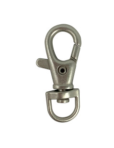 Metallkarabiner - Mattes Silber 40 x 10 mm
