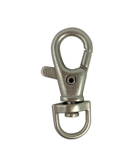 Metallkarabiner - Mattes Silber 40 x 10 mm