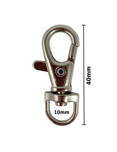 Metallkarabiner - Silber 40 x 10 mm 2