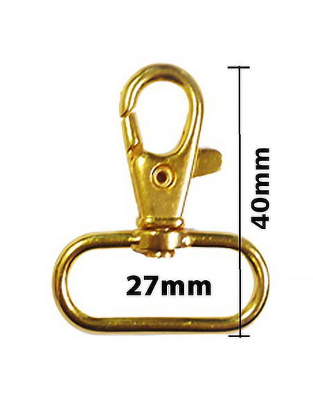 Metallkarabiner - Gold 40 x 27 mm