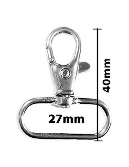 Metallkarabiner - Silber 40 x 27 mm