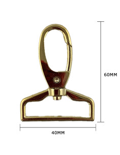 Metallkarabiner - Gold 60 x 40 mm 2