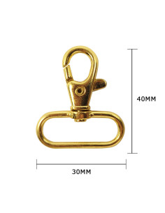 Metallkarabiner - Gold 40 x 30 mm 2