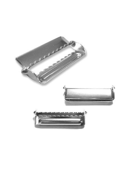 Einstellschlaufe für Hosenträger - Silber 24 mm
