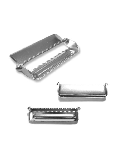 Einstellschlaufe für Hosenträger - Silber 30 mm