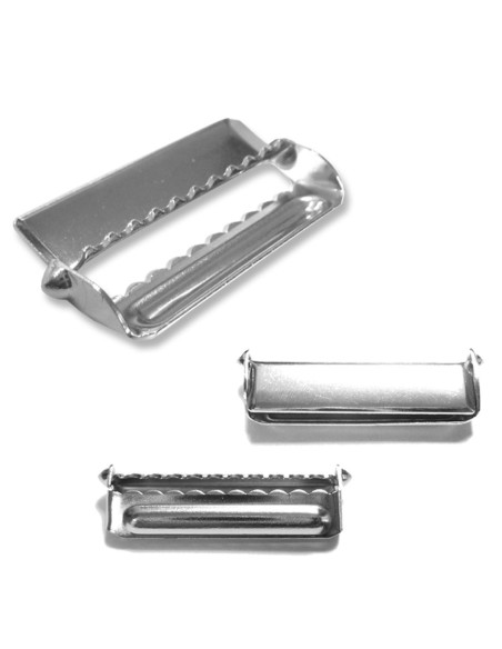 Einstellschlaufe für Hosenträger - Silber 36 mm