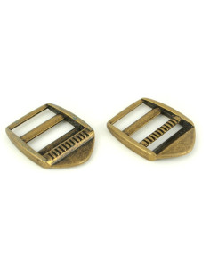 Bronzefarbene Metallschnallen 25 mm