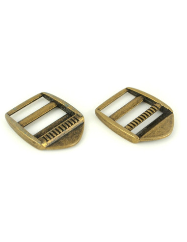 Bronzefarbene Metallschnallen 25 mm