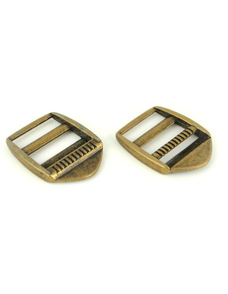 Bronzefarbene Metallschnallen 25 mm