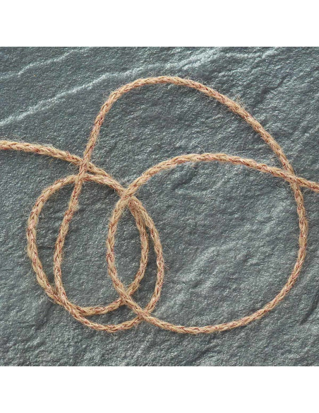 Runde Jute-Lurex-Flechtung - Kupfer