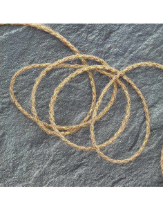 Runde Jute-Lurex-Flechtung - Gold