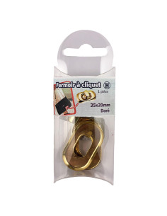 Ovaler Drehverschluss 35 x 20 mm - Gold